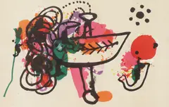 Alan Davie, Untitled, 65' in pencil l.r. image 52 x 76cm Provenance: The Jan Finch Collection