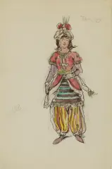 Untitled by Alexandre Benois, pen and watercolour 24 x 16cm Exhibited: Hazlitt, sold Oct 2022