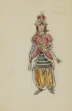 Alexandre Benois, Untitled, pen and watercolour 24 x 16cm Exhibited: Hazlitt