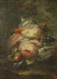 Eugene diaz de la Pena, Untitled, oil on canvas 28.5 x 21.5cm