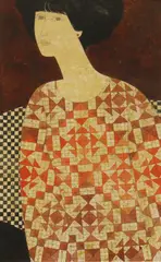Anthony Gilbert, Untitled, Anthony Gilbert (1916-1995) Woman in profile watercolour 21.5 x 13.5cm