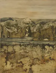 John Ridgewell, Untitled, mixed media on paper 56 x 43.5cm