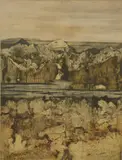 John Ridgewell, Untitled, mixed media on paper 56 x 43.5cm