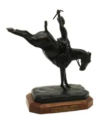 Roger de Minvielle, Untitled, an equestrian bronze presentation trophy