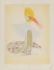 Untitled by Erté, 1892-1990) 'L'Orientale' serigraph in colours, sold Aug 2022