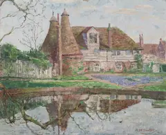 Rudolf Helmut Sauter, Untitled, oil on board 52 x 61cm