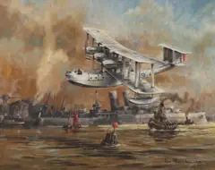 Untitled by Alan Fearnley, oil on canvas 63 x 76cm, sold Aug 2022