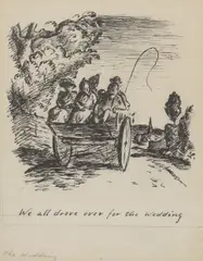 Edward Ardizzone, Untitled, pen and ink over pencil 28 x 21cm