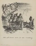 Edward Ardizzone, Untitled, pen and ink over pencil 28 x 21cm