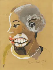 Errol Lloyd, Untitled, watercolour heightened with white 16 x 12cm