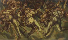 Mary Krishna, Untitled, oil on canvas 173 x 297cm