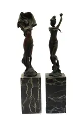 Untitled by Miguel Fernando Lopez, on a veined marble base, sold Jul 2022