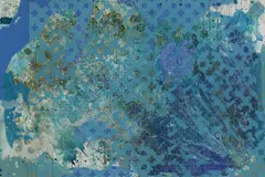 Untitled by Paul Robinson, Paul Robinson (b.1959) Ultraviolet oil and acrylic on canvas 122 x 183cm ., sold Jun 2022