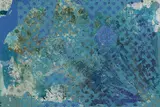 Paul Robinson, Untitled, Paul Robinson (b.1959) Ultraviolet oil and acrylic on canvas 122 x 183cm .