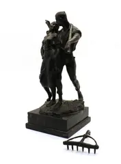 Bruno Zach, Untitled, on a square marble base