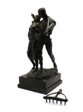 Bruno Zach, Untitled, on a square marble base