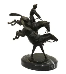 James Osborne, Untitled, on a veined marble base