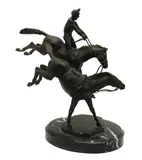 James Osborne, Untitled, on a veined marble base
