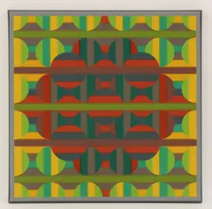 Roy Osborne, Untitled, acrylic and alkyd on canvas 80 x 80cm .