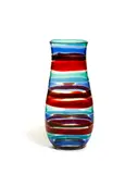 Rare Monumental Fasce Orizzontali vase by Fulvio Bianconi, circa 1955, blown and applied lamp worked glass,, sold Dec 2015