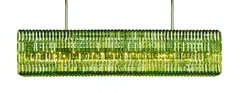 Georg Baldele, Horizontal Glitterbox, Ceiling Lamp, glass and chrome plated brass