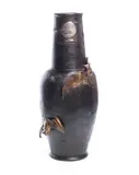 Hans Stoltenburg Lerche, A Large Patinated Metal Vase of Gothic Influence, circa 1890