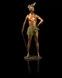 Bruno Zach, An Art Deco Gilt Bronze Model of a Female Fencer