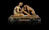 'Accident De Chasse' an Art Deco Patinated Bronze Study by Demetre Chiparus, circa 1925, 'Accident De Chasse' an Art Deco Patinated Bronze Study, circa 1925, sold Jun 2014