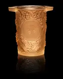 'Clos Sainte-Odile' an Ice Bucket, design 1922 by René Lalique, clear glass, frosted and polished, offered Jun 2014