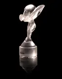 Lalique, for Rolls-Royce, 1994, clear glass, frosted and polished