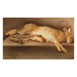 Ows William Henry Hunt, A dead rabbit and other game on a ledge