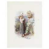 Shrimping, Birds Nesting, The Blackbird and Going to the Spring by Rws Myles Birket Foster, a set of four chromolithographs, each, sold Jul 2013