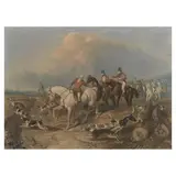 T.W. Hoffmann after John Frederick Herring Snr., Fox Hunting, a set of four aquatints
