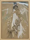 Luděk Marold, Angel, Last quarter of 19th century, Pencil and gouache on paper