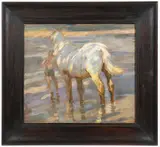 Horse on the Coast by Max Liebermann, 1908, Oil on paperboard, sold Dec 2019