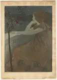 Vojtěch Preissig, Young Woman Dreaming (Meditation)