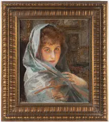 Vlaho Bukovac, Portrait, 1917, Oil on canvas