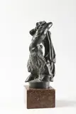 Ladislav Šaloun, A Satyr, 1908, Serpentinite, marble base