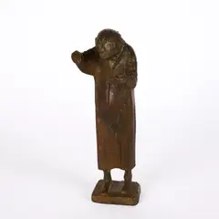 Gerhard Marcks, Prediger, 1973, Bronze, braun und teilweise grün patiniert