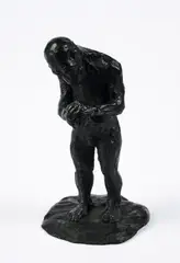 Affe mit gefalteten Händen by Jörg Immendorff, Bronze, schwarz patiniert, sold Oct 2023