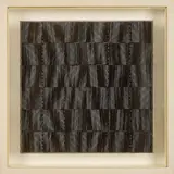 Ludwig Wilding, Ohne Titel, 1969, Serigrafie auf Plexiglasscheibe vor Serigrafie auf Karton in Passepartout. In Objektkasten