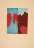 Serge Poliakoff, Composition, 1968, Farblithografie auf Arches (Wasserzeichen)