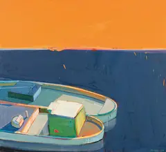 Raimonds Staprans, "Sunset II", 1989, Öl auf Leinwand