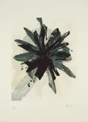 Otto Piene, Ohne Titel, 1994, Farbradierung auf Büttenkarton