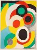 Ballons jaunes by Sonia Delaunay, Farblithografie auf ARCHES FRANCE (Wasserzeichen), sold Oct 2023