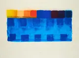 Heinz Mack, Mediterrane Zeit, 1996, Farbserigrafie auf BFK RIVES (Wasserzeichen)