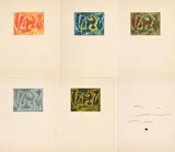 Joan Miró, Jacques Dupin: Saccades, 1962, Illustrierter Gedichtband mit 7 Farbradierungen auf BFK RIVES (Wasserzeichen). Mit originalem Umschlag und Einband