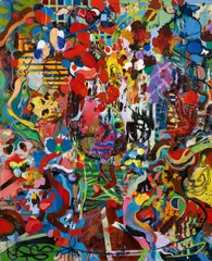 Daniel Richter, "WAW - (wie es war)", 1998, Öl und Lack auf Leinwand