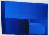 Hans Peter Reuter, "Ikala Ultramarin für Objekt - Blau (751) M3", 1993, Acryl und Ultramarin auf Leinen