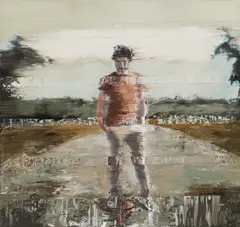 Andy Denzler, "Just Another Day in Paradise", 2013, Öl auf Leinwand